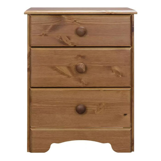 Nordic Bedside Table 3 Drawers - NIXO Furniture.com