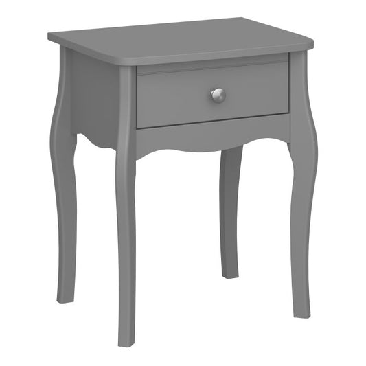 Baroque Nightstand in Grey - NIXO Furniture.com