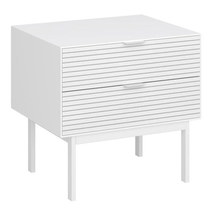 Soma Bedside Table 2 Drawers in Granulated - NIXO Furniture.com