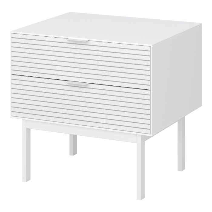 Soma Bedside Table 2 Drawers in Granulated - NIXO Furniture.com