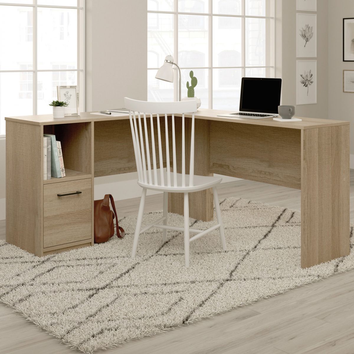 Essentials L-shaped Desk Summer Oak - NIXO Furniture.com