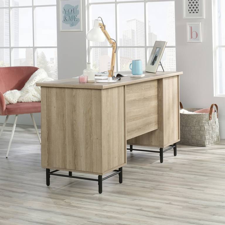 Avon Leather Handled Desk - NIXO Furniture.com
