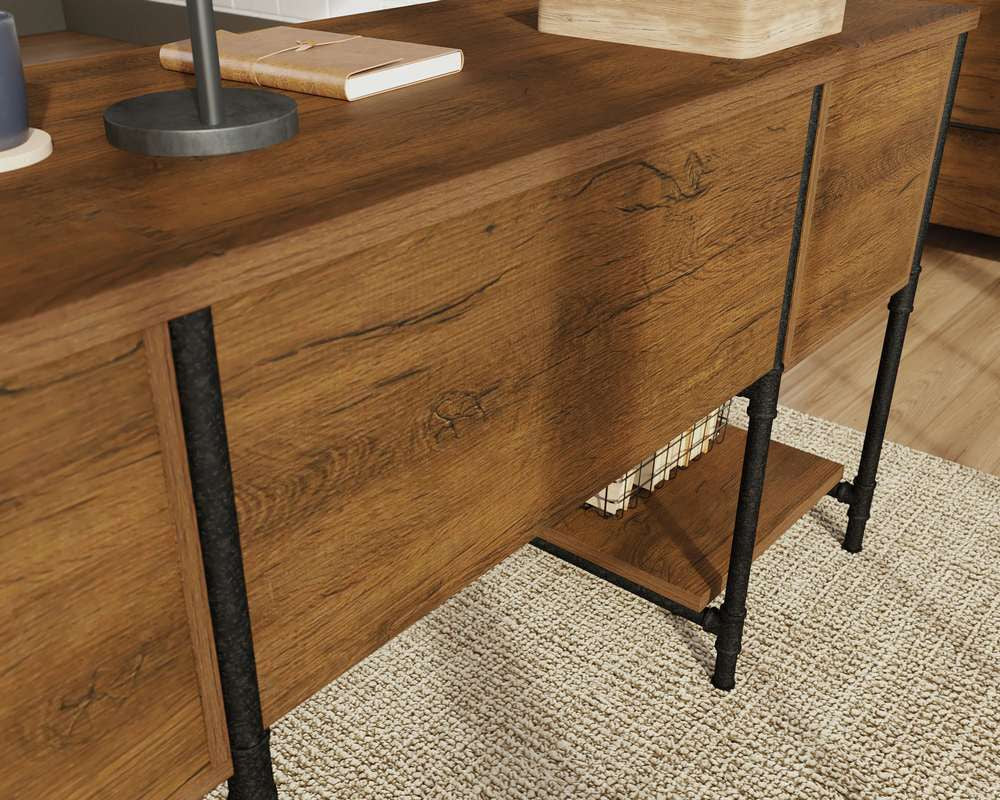 Iron Foundry Double Pedestal Desk - NIXO Furniture.com