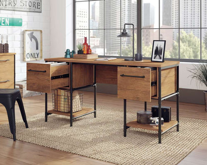 Iron Foundry Double Pedestal Desk - NIXO Furniture.com
