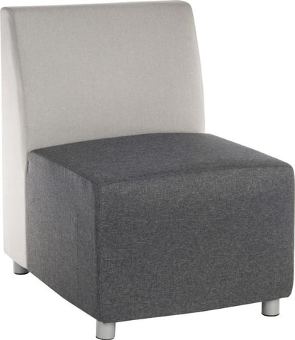 Cube Reception Chair Modular Unit Grey - NIXO Furniture.com