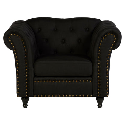 Fable Upholstered Chesterfield Chair - NIXO Furniture.com