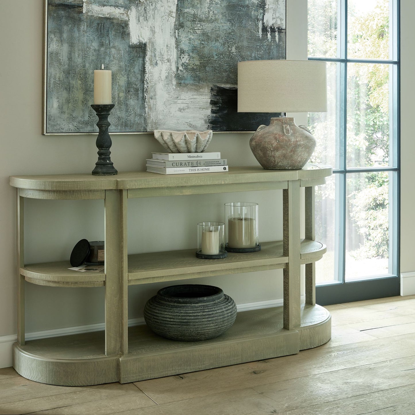 Saltaire 2 Shelf Console Table - NIXO Furniture.com