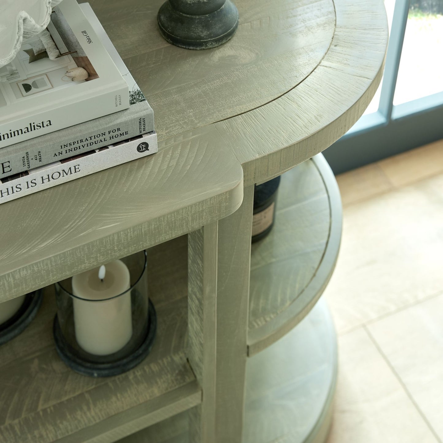 Saltaire 2 Shelf Console Table - NIXO Furniture.com