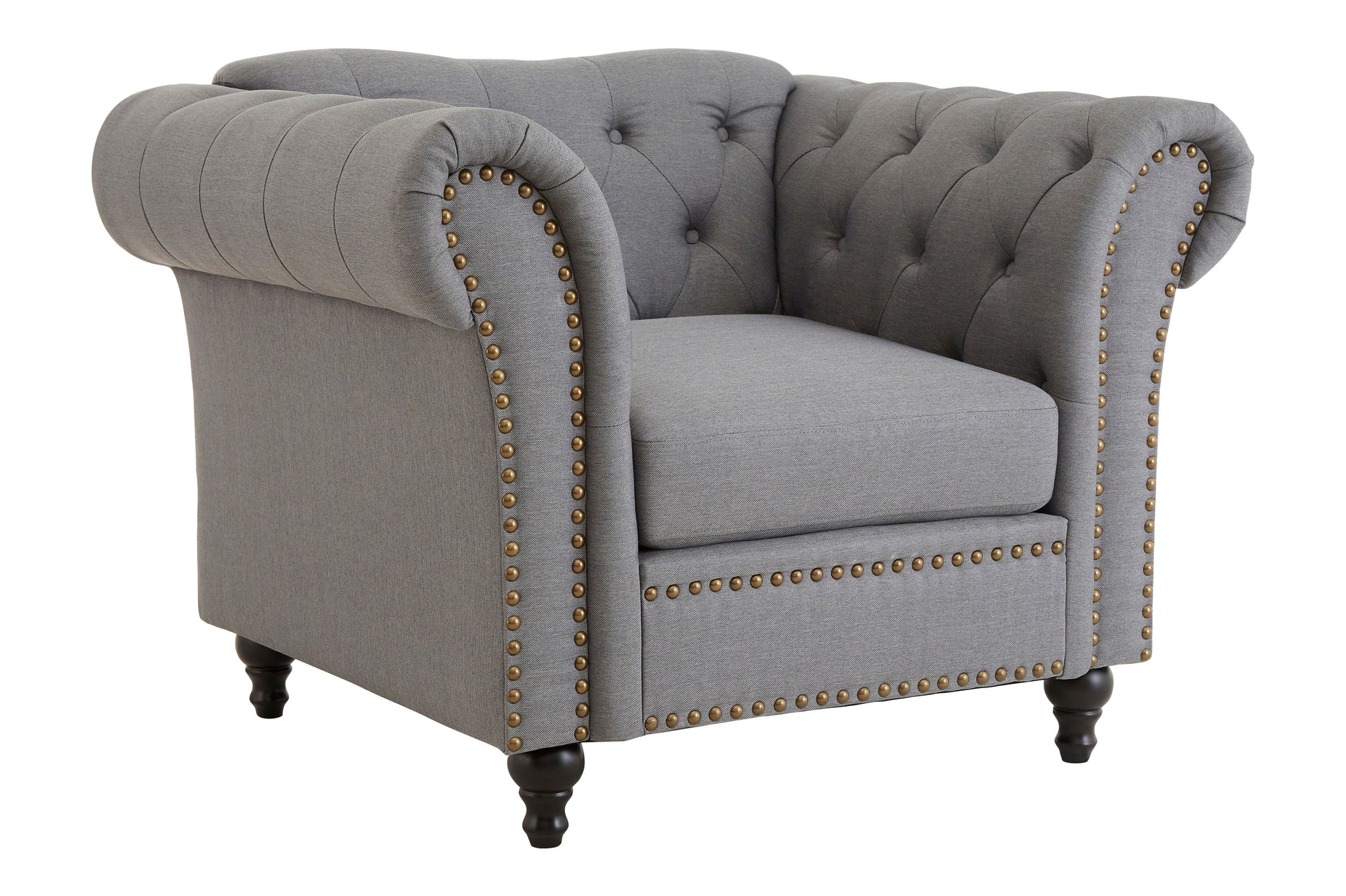 Fable Upholstered Chesterfield Chair - NIXO Furniture.com