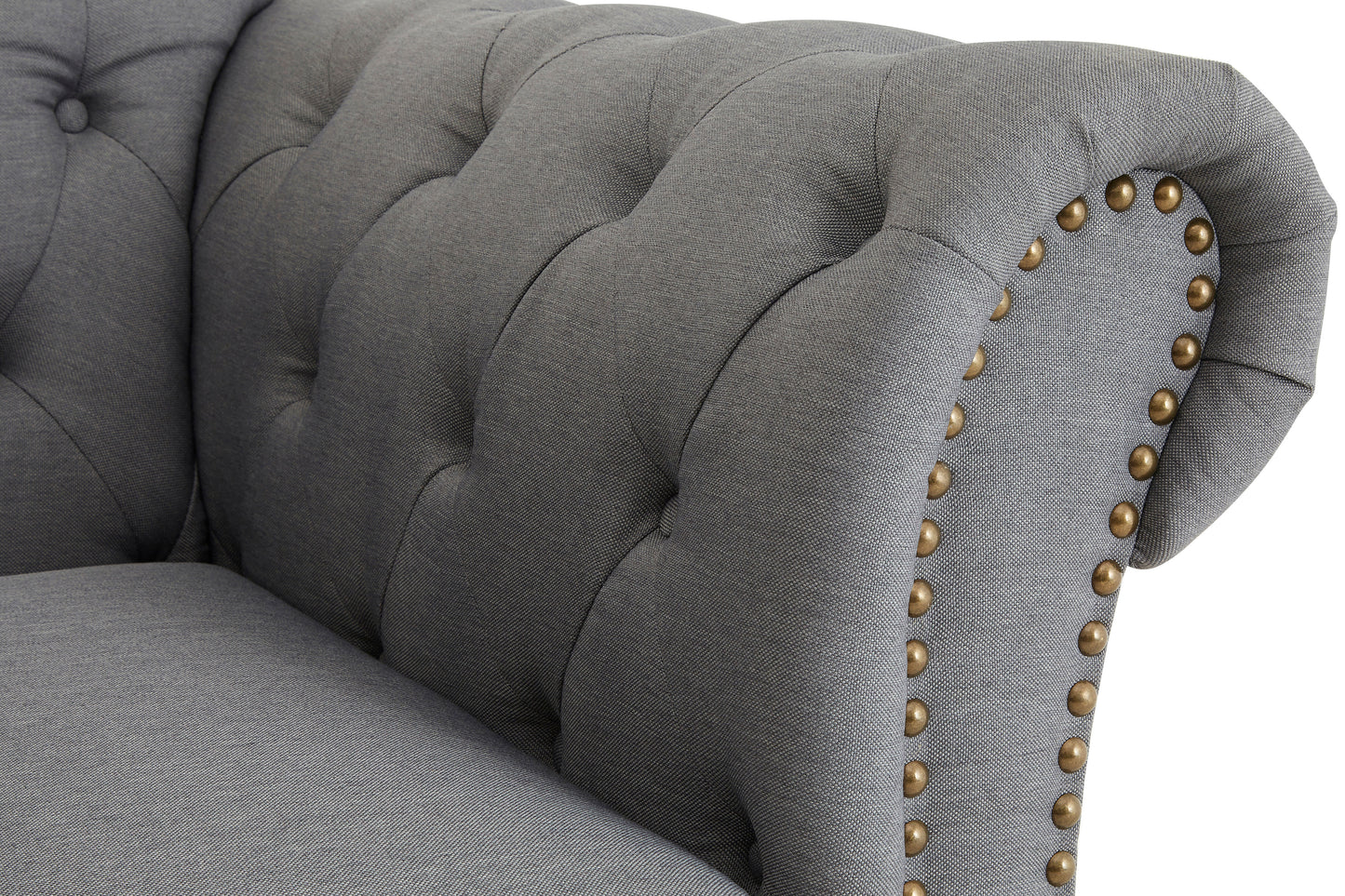 Fable Upholstered Chesterfield Chair - NIXO Furniture.com