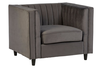Farah Upholstered Velvet Chair - NIXO Furniture.com