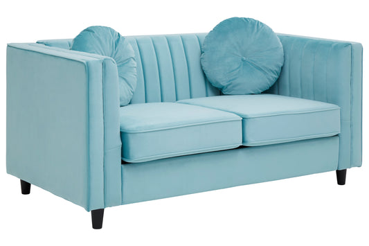 Farah Upholstered Two Seater Velvet Sofa - NIXO Furniture.com