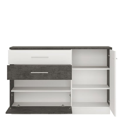 Zingaro 1 Door 2 Drawer 1 Compartment Sideboard - NIXO Furniture.com