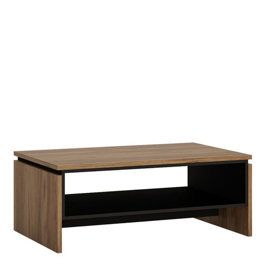 Brolo Coffee Table With the Walnut and Dark Panel Finish - NIXO Furniture.com