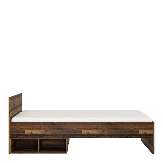 Brooklyn Single Bed 120cm in Walnut - NIXO Furniture.com