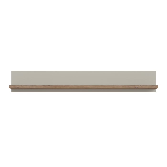 Rivero Wall Shelf in Grey and Oak - NIXO Furniture.com