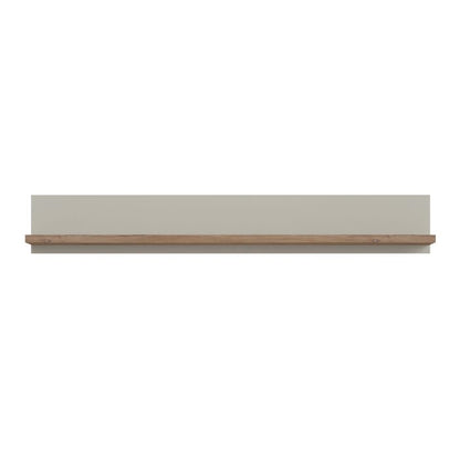 Rivero Wall Shelf in Grey and Oak - NIXO Furniture.com