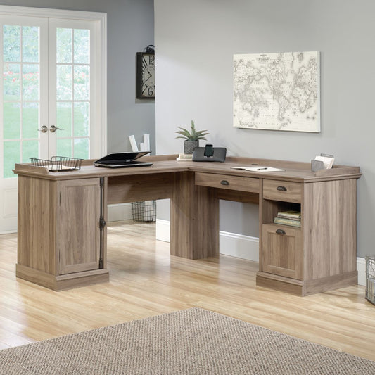 Barrister Home L-shaped Desk - NIXO Furniture.com