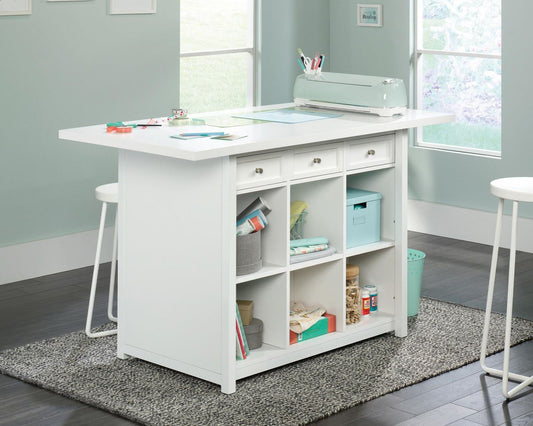 Craft Work Table/island Soft White - NIXO Furniture.com