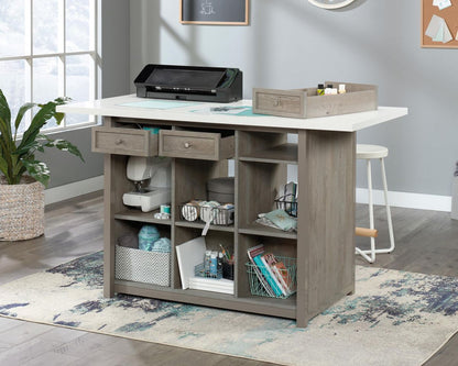 Craft Work Table/island Mystic Oak - NIXO Furniture.com