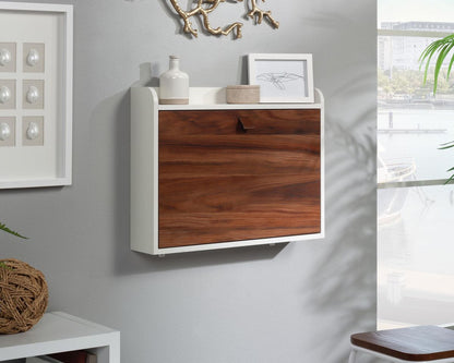 Avon Leather Handled Wall Desk - NIXO Furniture.com