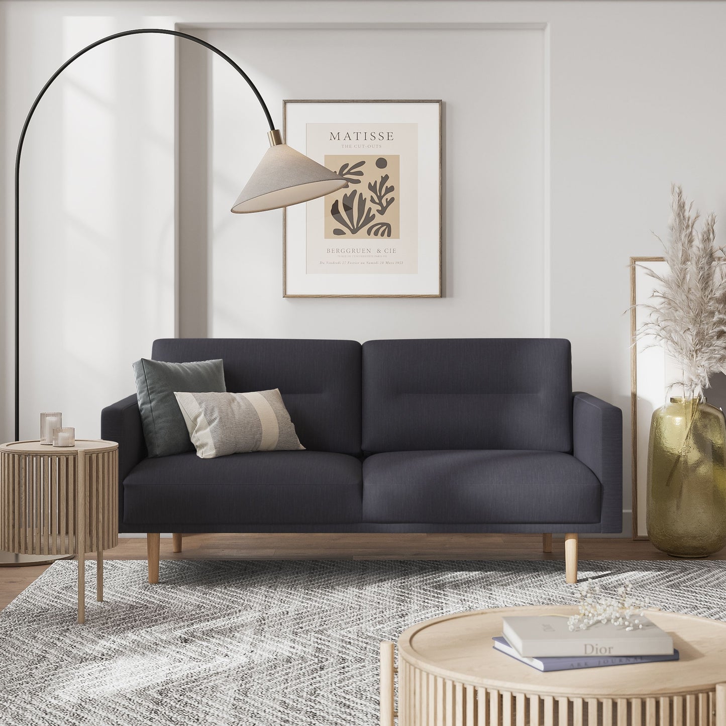 Larvik 2.5 Seater Sofa , Oak Legs - NIXO Furniture.com