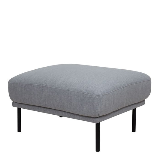 Larvik Footstool, Black Legs - NIXO Furniture.com