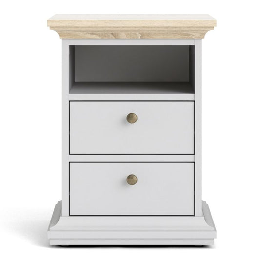 Paris Bedside 2 Drawers - NIXO Furniture.com