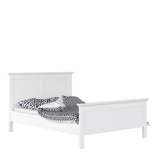 Paris Double Bed (140 x 200) in White - NIXO Furniture.com