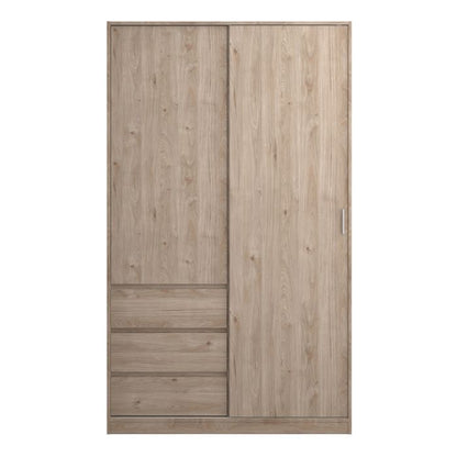 Naia Wardrobe with 1 Sliding Door 1 Door 3 Drawers - NIXO Furniture.com