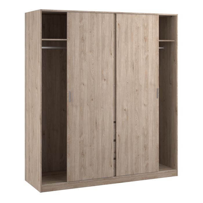 Naia Wardrobe with 2 Sliding Doors 1 Door 3 Drawers - NIXO Furniture.com