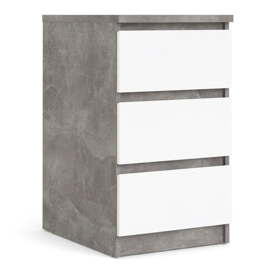 Naia Bedside 3 Drawers - NIXO Furniture.com