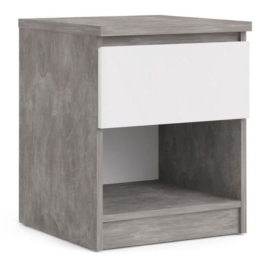 Naia Bedside 1 Drawer 1 Shelf - NIXO Furniture.com