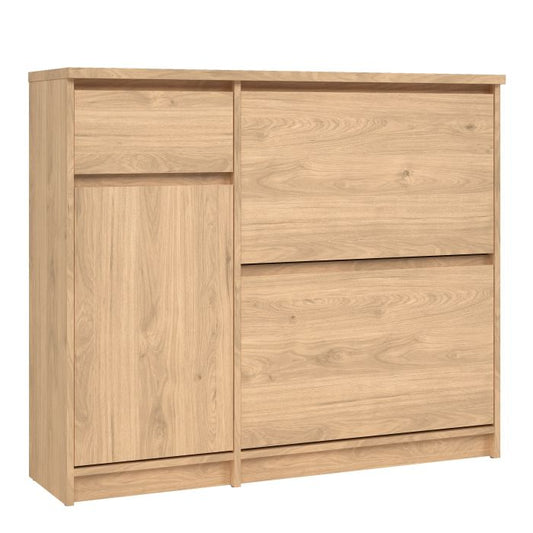 Naia Shoe Cabinet with 2 Flip Down Doors 1 Door and 1 Drawer - NIXO Furniture.com