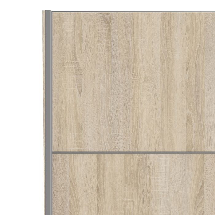 Verona Sliding Wardrobe 120cm with 5 Shelves - NIXO Furniture.com