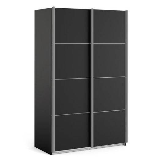 Verona Sliding Wardrobe 120cm with 2 Shelves - NIXO Furniture.com