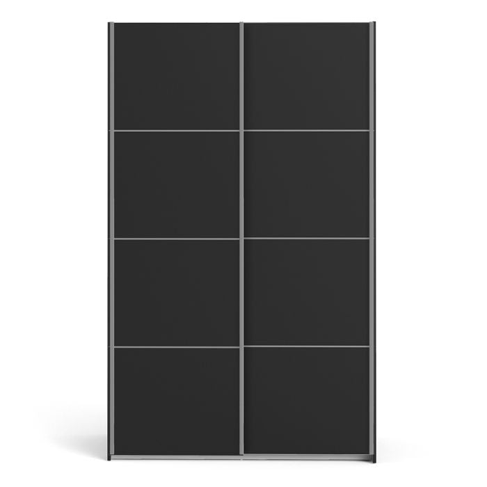 Verona Sliding Wardrobe 120cm with 2 Shelves - NIXO Furniture.com