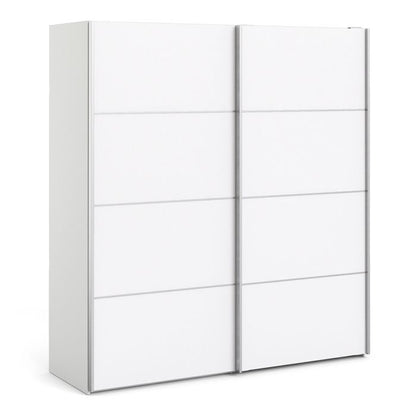 Verona Sliding Wardrobe 180cm with 2 Shelves - NIXO Furniture.com