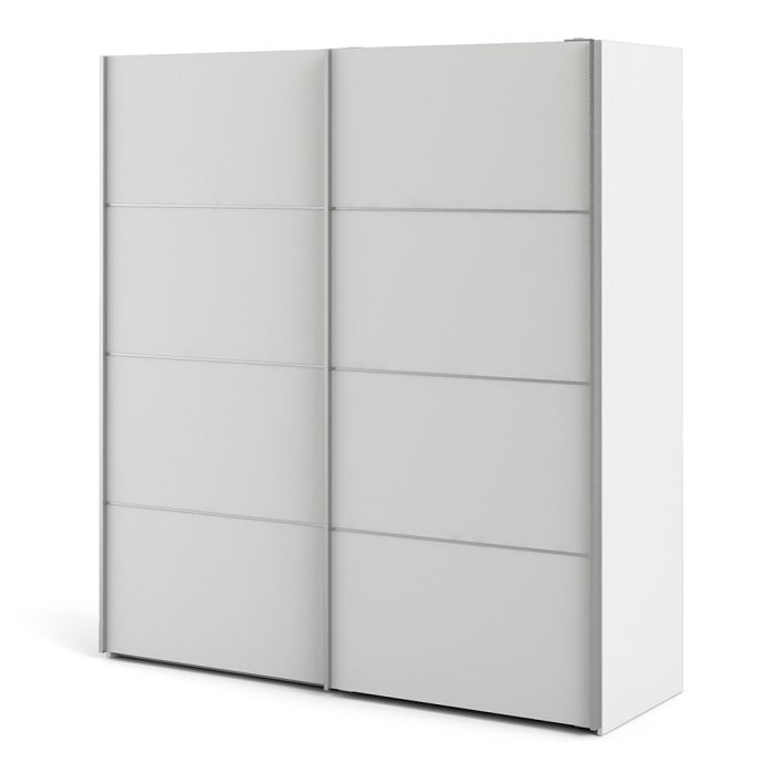 Verona Sliding Wardrobe 180cm with 2 Shelves - NIXO Furniture.com