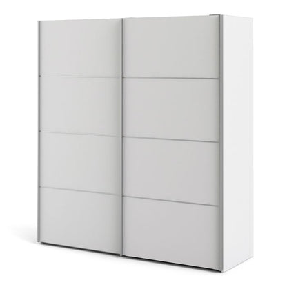 Verona Sliding Wardrobe 180cm with 2 Shelves - NIXO Furniture.com