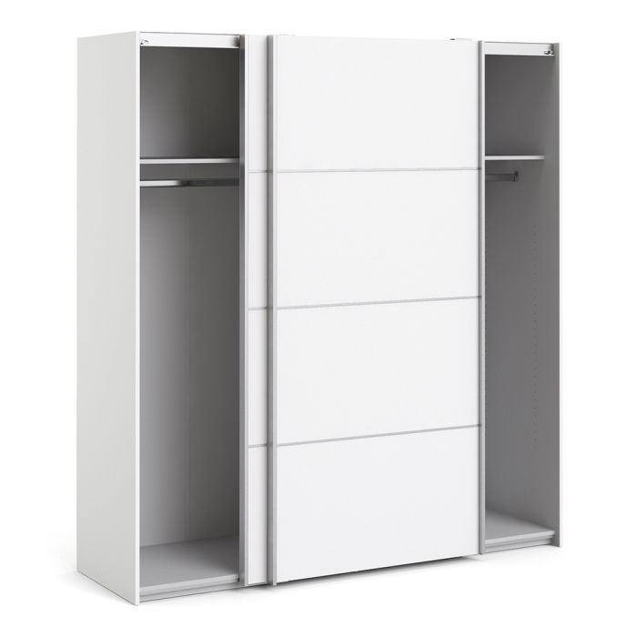 Verona Sliding Wardrobe 180cm with 2 Shelves - NIXO Furniture.com