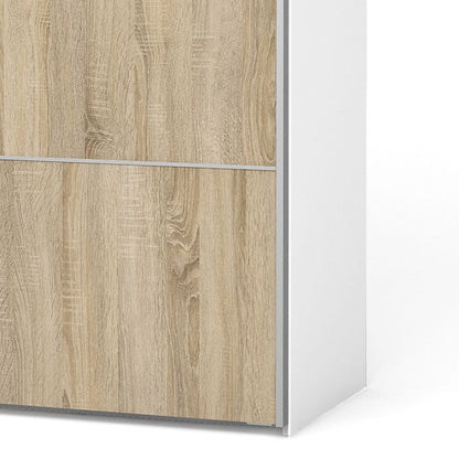 Verona Sliding Wardrobe 180cm with 2 Shelves - NIXO Furniture.com