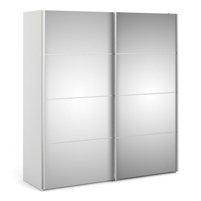 Verona Sliding Wardrobe 180cm with 2 Shelves - NIXO Furniture.com