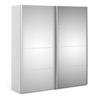 Verona Sliding Wardrobe 180cm with 2 Shelves - NIXO Furniture.com