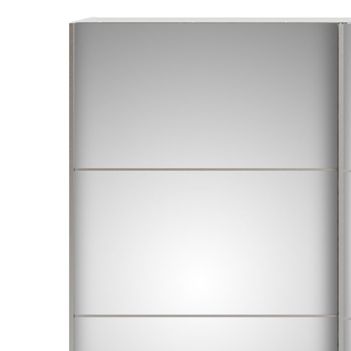 Verona Sliding Wardrobe 180cm with 2 Shelves - NIXO Furniture.com