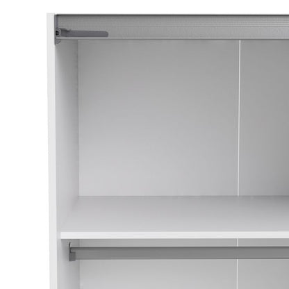 Verona Sliding Wardrobe 180cm with 5 Shelves - NIXO Furniture.com