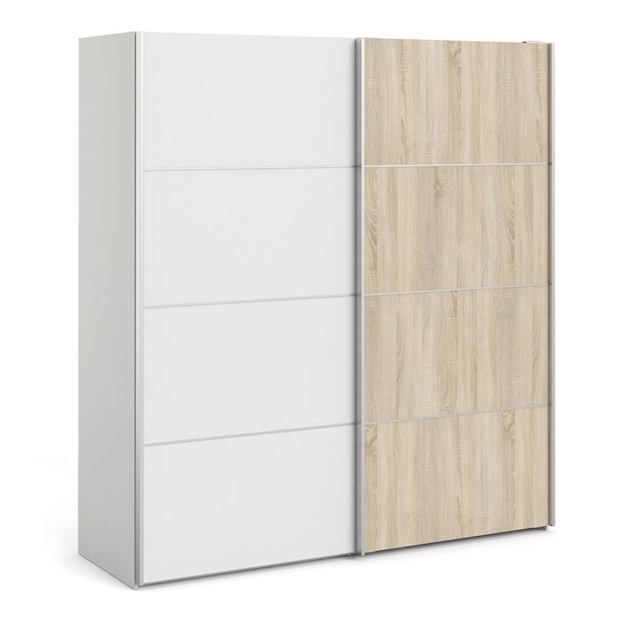 Verona Sliding Wardrobe 180cm with 2 Shelves - NIXO Furniture.com