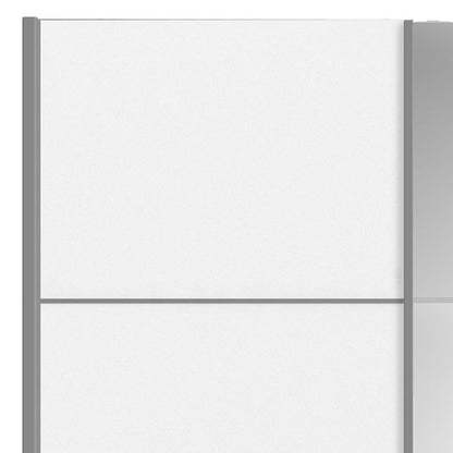 Verona Sliding Wardrobe 180cm with 2 Shelves - NIXO Furniture.com