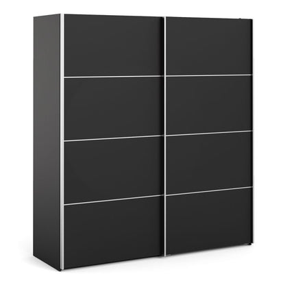 Verona Sliding Wardrobe 180cm with 2 Shelves - NIXO Furniture.com