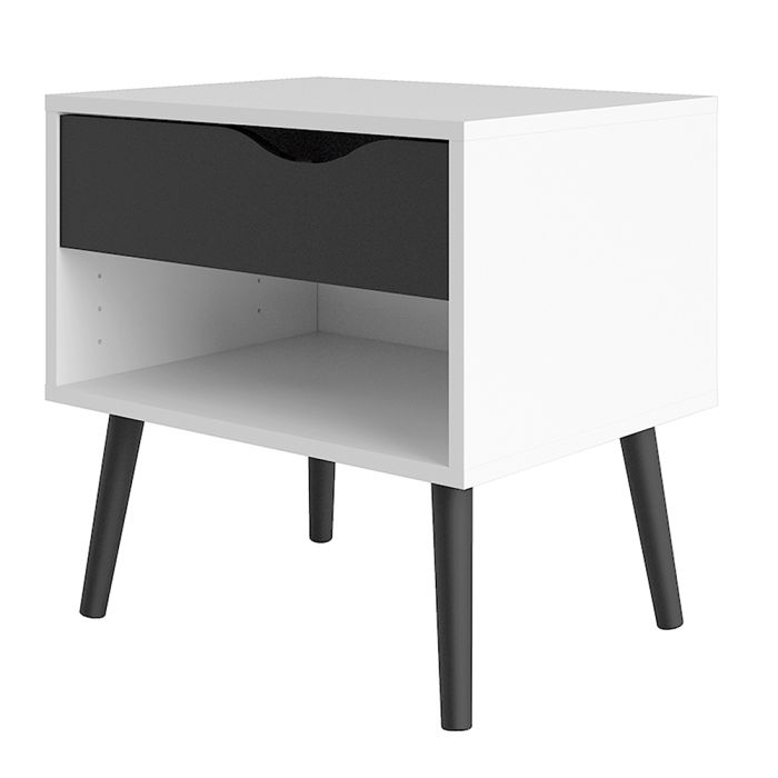 Oslo Bedside 1 Drawer - NIXO Furniture.com